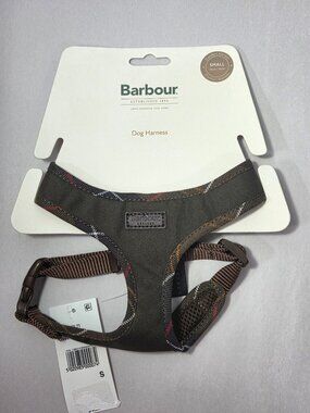 Barbour Comfort Tartan Dog Harness - Olive, Assorted Sizes